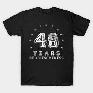 Vintage 48 years of awesomeness T-Shirt